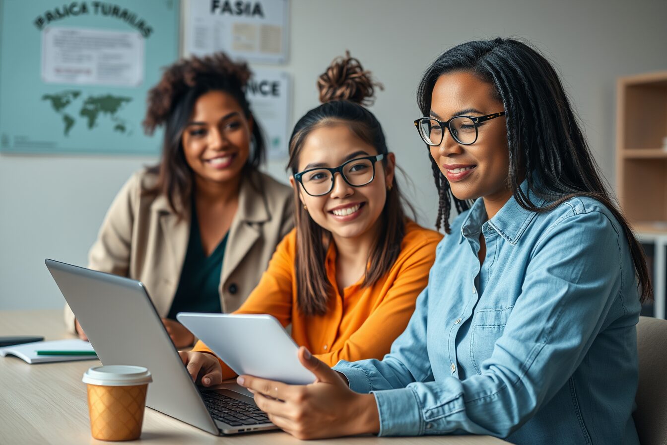 Pessoa estudando o tema "Formação em Unhas Decoradas" em um curso online